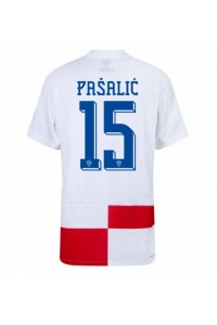 Fotbalové Dres Chorvatsko Mario Pasalic #15 Domácí Oblečení ME 2024 Krátký Rukáv